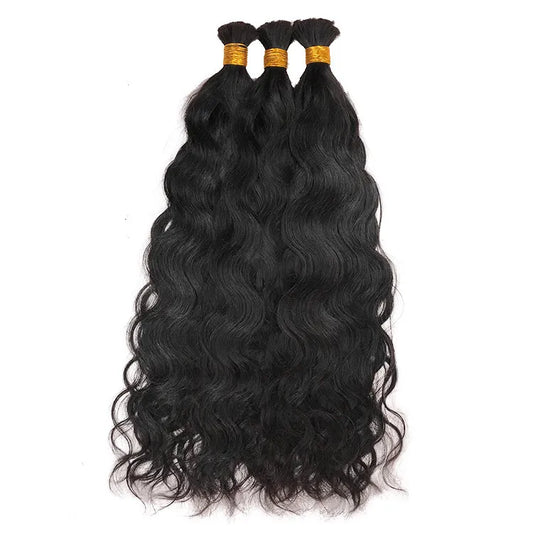 Natural Brown Raw Bulk Hair (NATURAL WAVE)