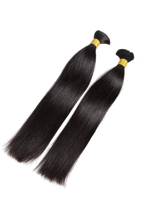 Natural Brown Raw Bulk Hair (STRAIGHT)